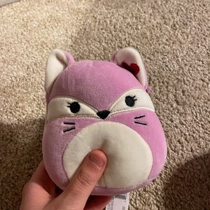 Squishmallow Kellytoy | 5” Fay the Purple Fox Valentines